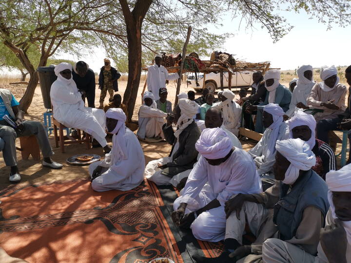 Gemeindebesprechung im Tschad Gemeindebesprechung im Tschad